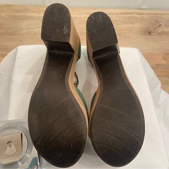 Nicole Relish Green T-Strap platform shoes - Picture 13 of 13